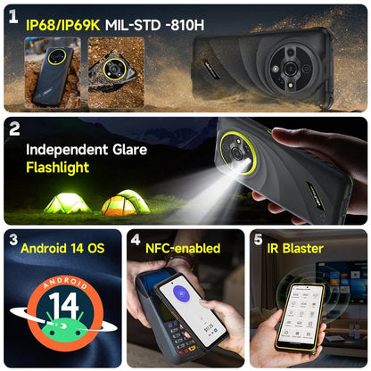 【World Premiere】Ulefone Armor X31 Pro 5G Rugged Smartphone – Android 14, 6.56” Display, 16GB+256GB, 64MP Night Camera, 6050mAh, NFC
