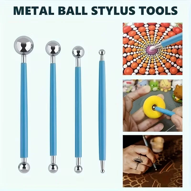 24-Piece Pottery & Clay Sculpting Tool Set – Dual-Ended Stylus for Ceramics, Air-Dry & Polymer Clay Modeling