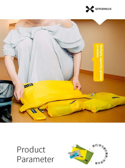XENOSMILUS Travel Organizer Bag — Waterproof Clothes, Passport & Toiletry Holder with Large Capacity for Cards and IDs
