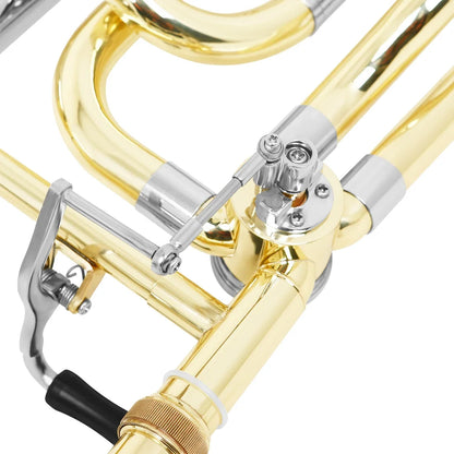 SLADE Bb Trombone Brass Wind Instrument - Tenor Alto Trombone with Cupronickel Mouthpiece & Accessories