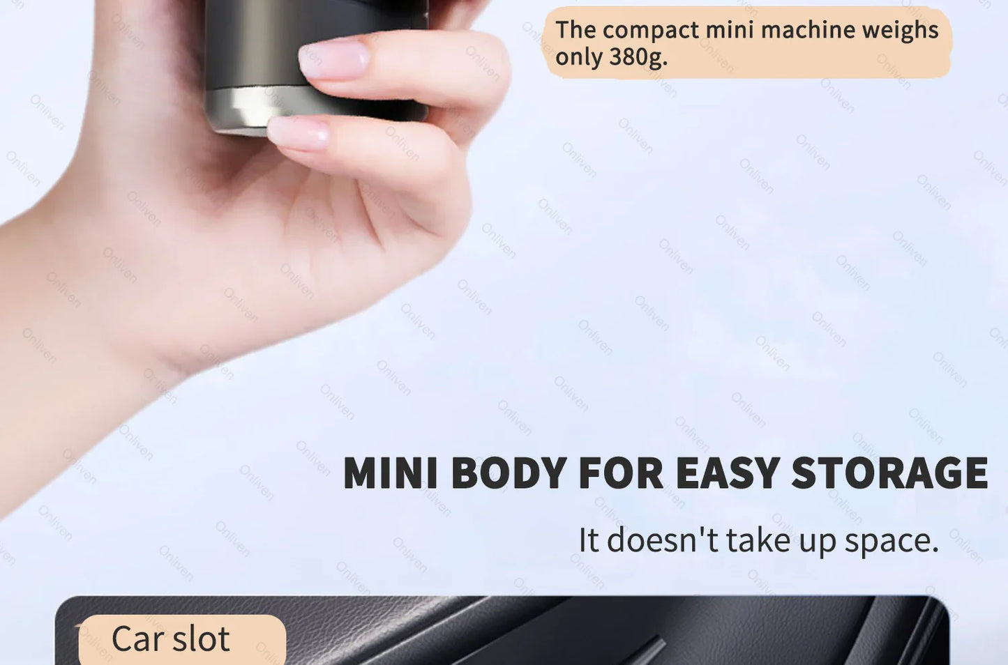 SZUK 98000PA Mini Car Vacuum Cleaner — Powerful Handheld Wireless Portable Cleaner with Strong Suction