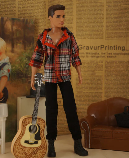 30cm Male Anime Doll Clothes – 1/6 BJD Fashion Casual Suit for KEN Dolls, DIY Reborn Toy Accessories & Gifts