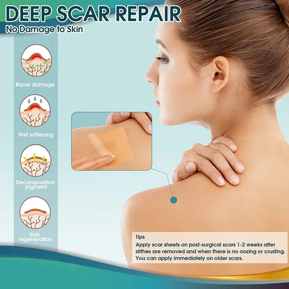 Medical-Grade Silicone Scar Sheets Roll - Reusable Treatment for Keloid, C-Section, Surgery & Burns - Professional Scar Care Solution