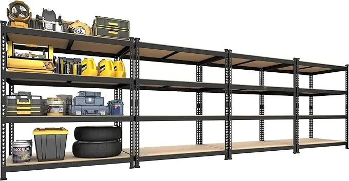40" x 20" x 59" Heavy Duty 4-Tier Metal Storage Shelves – Adjustable Garage Utility Rack Organizer