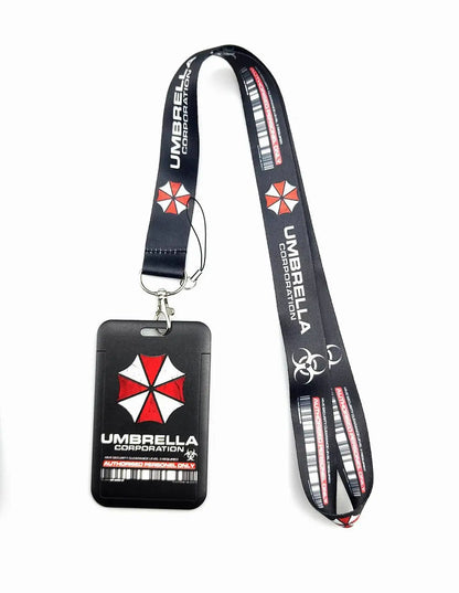 Game Logo PVC Card Holder – Student Neck Lanyard Bag for ID, Key, and Campus Cards