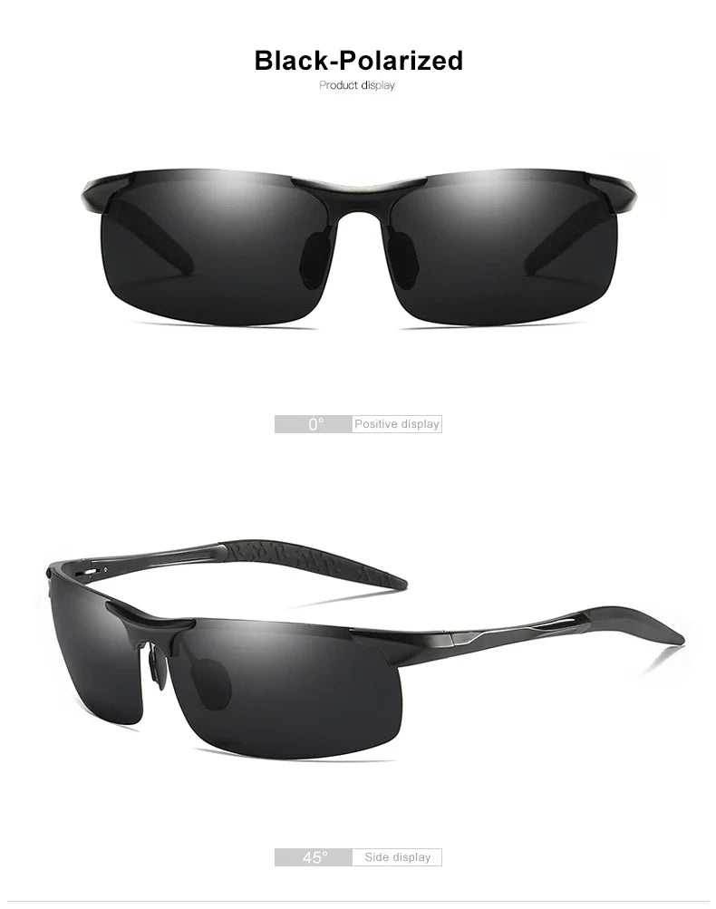 CLLOIO Aluminum Photochromic Sunglasses – Polarized Day & Night Chameleon Glasses for Men, Anti-Glare, UV Protection, Color Changing Sun Glasses