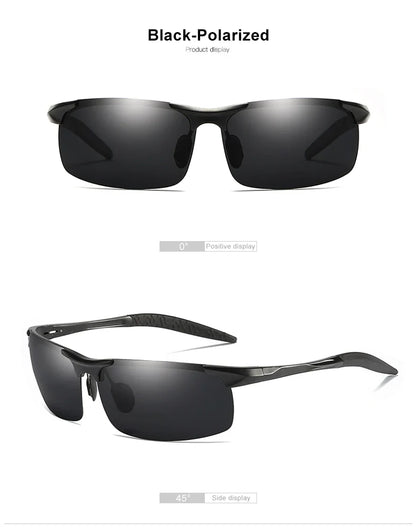 CLLOIO Aluminum Photochromic Sunglasses – Polarized Day & Night Chameleon Glasses for Men, Anti-Glare, UV Protection, Color Changing Sun Glasses