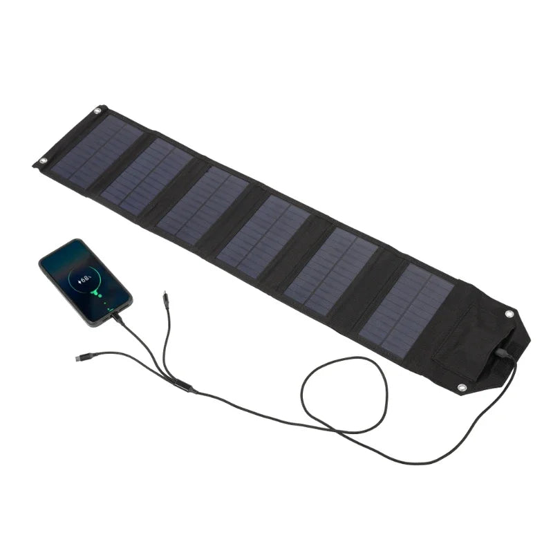 60W 80W 100W Foldable Solar Panel — 5V USB Portable Waterproof Charger for Phone, Camping & Power Bank