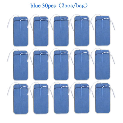 5×9cm Non-Woven Electrode Pads – 2mm Plug for TENS Muscle Stimulator & Acupuncture Machine, Gel Patch Accessories