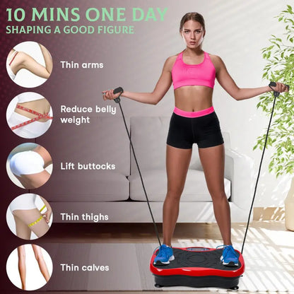 Power Waver Vibration Plate Machine — Whole Body Exercise & Lymphatic Drainage Fitness Platform