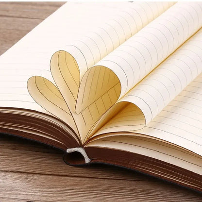 A6 Retro Pocket Mini Notebook – PU Leather Stamped Portable Notepad for Writing, Office & Bookkeeping