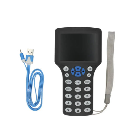 10-Frequency NFC Smart Card Reader & Writer | 125K/13.56MHz RFID Copier USB Key Programmer