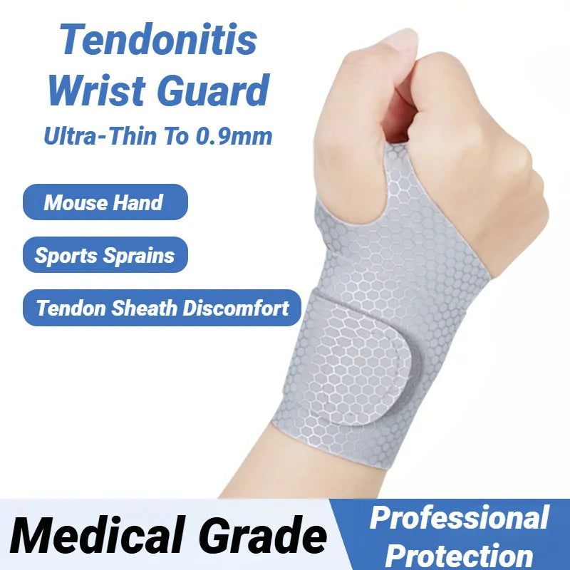 Adjustable Ultra-Thin Wrist Strap — Breathable Support for Sprains, Pain Relief, Gym Exercise, Arthritis & Carpal Tunnel