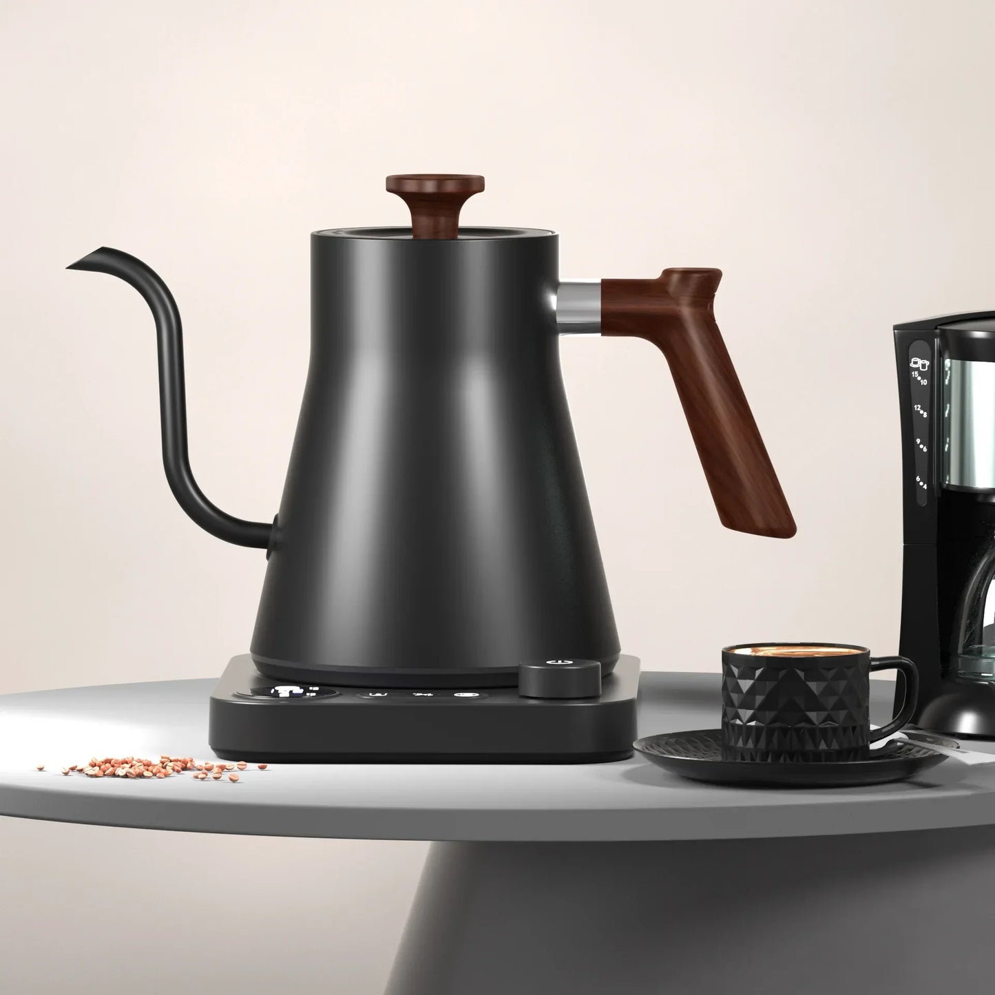 1200W Electric Gooseneck Kettle - Intelligent Constant Temperature Control Coffee & Tea Pot, Portable Hand Brewed Kettle