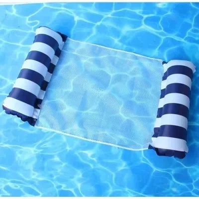 New Inflatable Water Hammock Recliner - Floating Swimming Mattress and Pool Party Lounge Bed