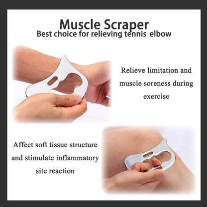 7-in-1 Stainless Steel Muscle Scraper Set – Gua Sha Deep Tissue Massage & Soft Tissue Mobilization Tools