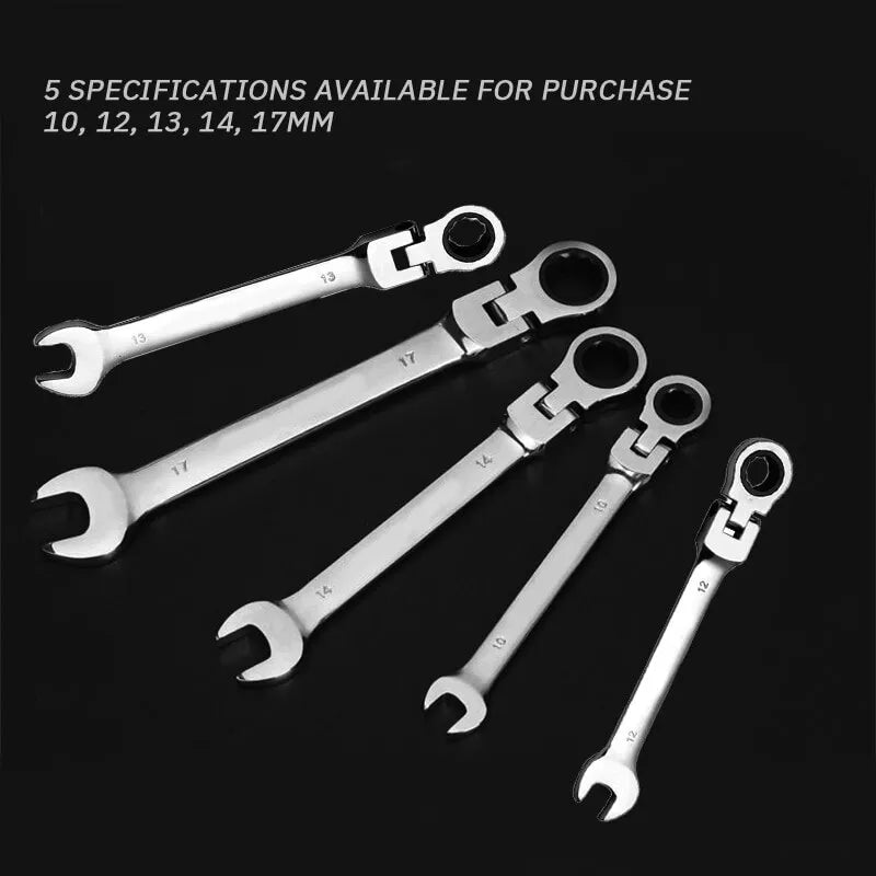 Automatic Fast Dual-Use Ratchet Wrench - Labor-Saving Universal 72-Tooth, Movable Head Open-Ended Plumber Tool
