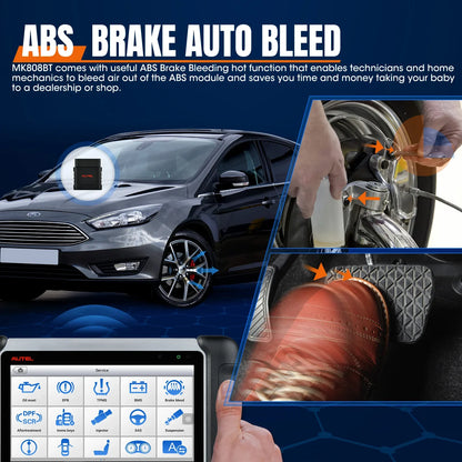 Autel MaxiCOM MK808BT PRO OBD2 Scanner – Bluetooth Car Diagnostic Code Reader, PK MK808KBT/MK808S