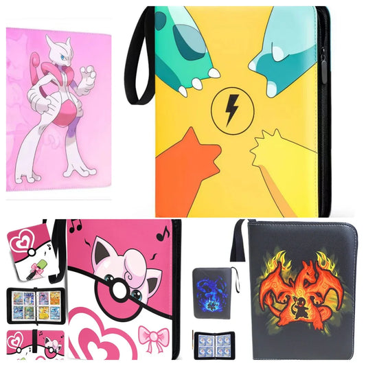 NEW Pokémon Card Album — 400pcs Binder Zipper PU Leather Storage Book for Anime Card Game Collection