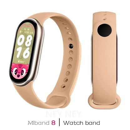 Waterproof Silicone Sport Strap for Xiaomi Mi Band 8/9 NFC – Replacement Smartwatch Bracelet