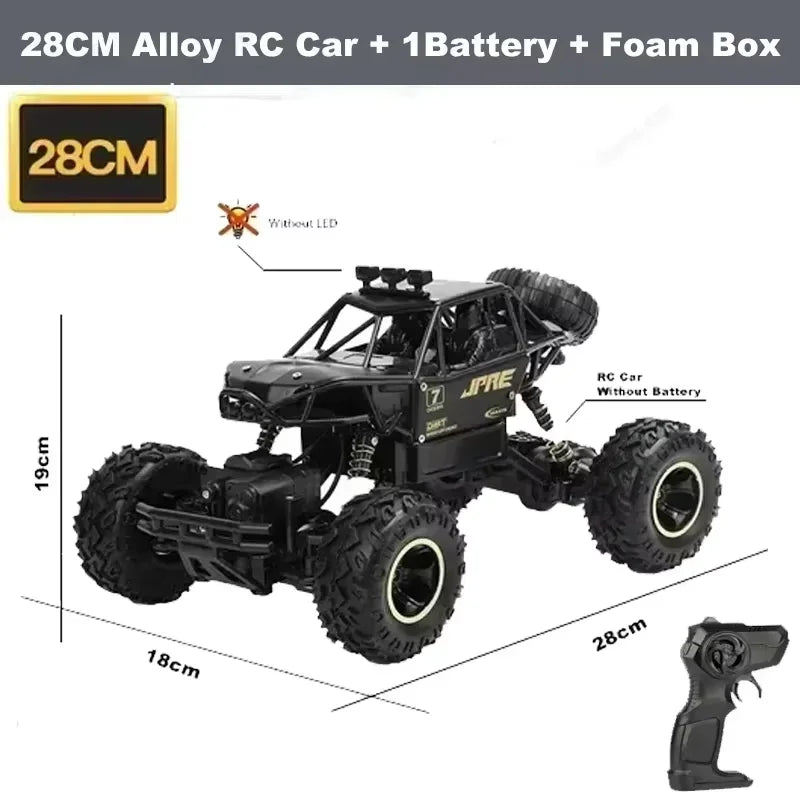 1:12 RC Off-Road 4WD Monster Truck – High-Speed 20Km/h All-Terrain Remote Control Car for Adults & Beginners