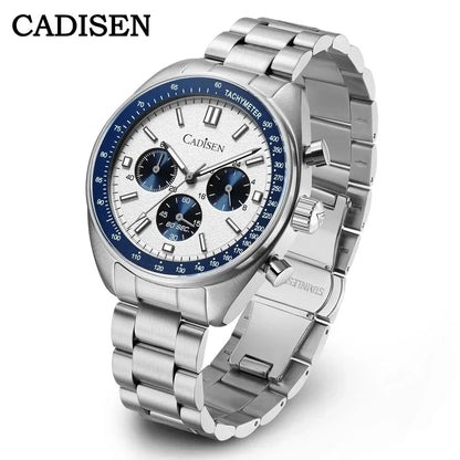 CADISEN 2024 Men’s Quartz Business Watch — VD53 Luxury Chronograph Timepiece for Men