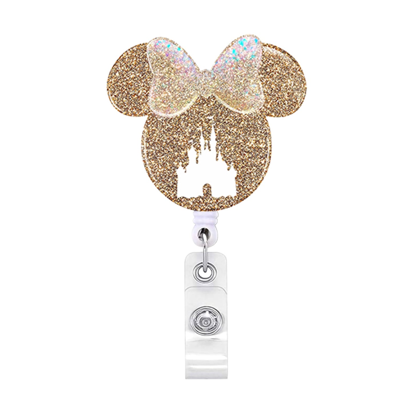 2023 Acrylic Retractable Nurse Badge Reel – Cute Anime Christmas ID Card & Key Holder Lanyard