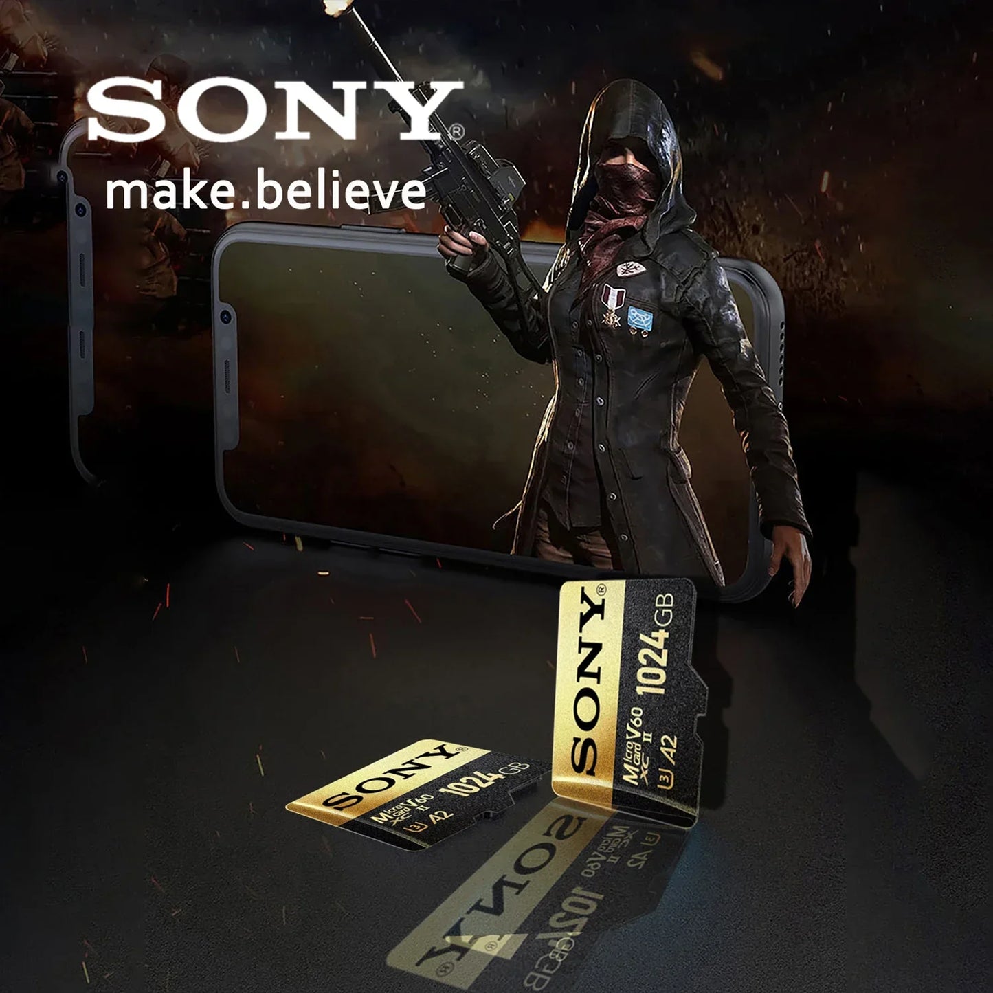 SONY High-Speed 1TB Micro SD Card — Mini MicroSD Memory Card for Xiaomi, Camera & PC (1TB/512GB/256GB/128GB)