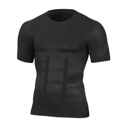 Men’s Slimming Compression Shaper Vest – Posture Support T-Shirt, Body Shaping & Tummy Control, Breathable Quick-Dry Under Shirt for Fitness & Daily Wear