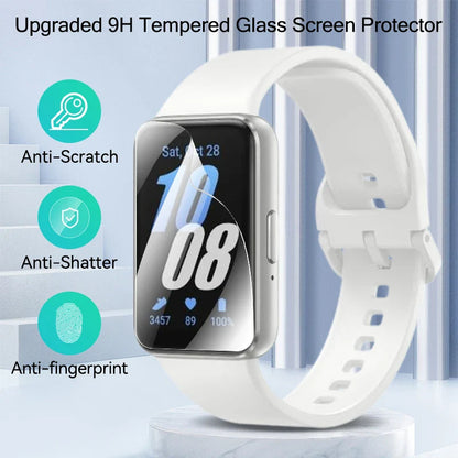 HD Tempered Glass Screen Protector for Samsung Galaxy Fit 3 – Anti-Scratch TPU Film, Full Coverage Smartwatch Protection