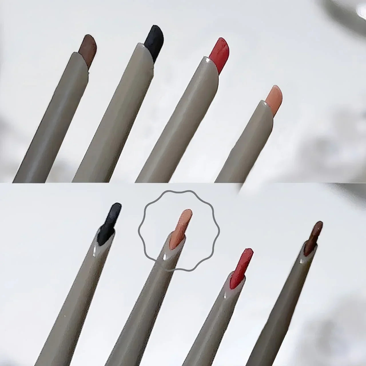Sexy Rose Red Matte Eyeliner Pencil — Waterproof, Easy-to-Color Wine Red Eye Makeup Cosmetics (1pc)
