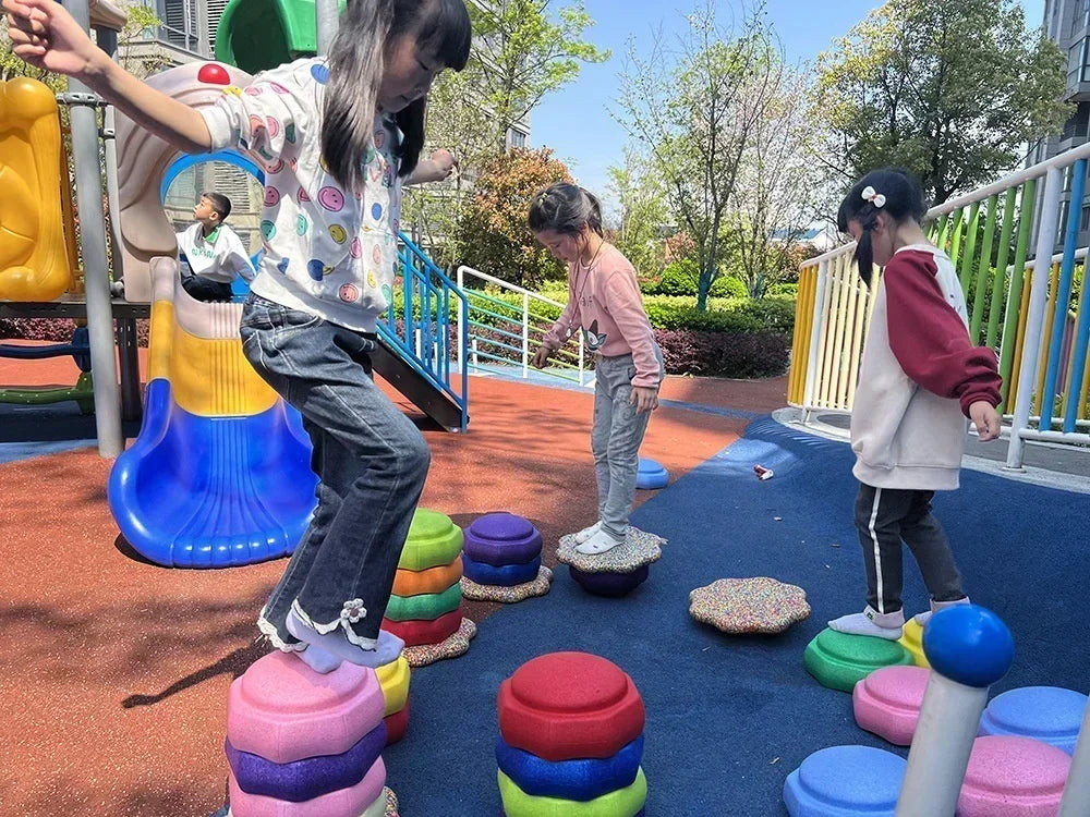 Outdoor Crossing Stone Training Equipment - Children's Foot Sense System & Balance Board for Early Education