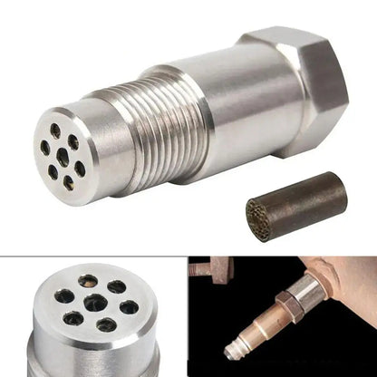 Oxygen Sensor Spacer Adapter - M18x1.5 O2 Sensor Simulator Extender with Mini Catalytic Converter, CEL Eliminator for Check Engine Light