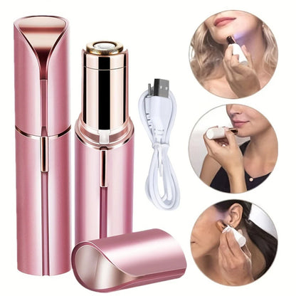 Women’s Facial Hair Remover — Painless Rechargeable Electric Shaver for Lip, Chin & Arms