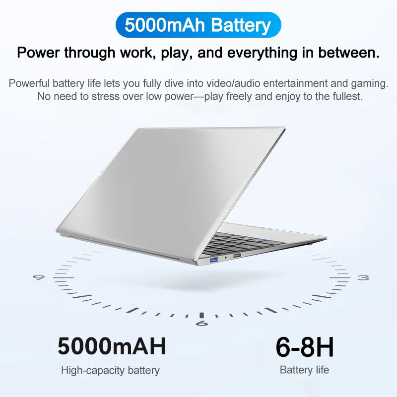 14.1" Laptop – Intel Core i9-9900, 32GB RAM, 2TB SSD, Windows 11 Pro, Full HD Gaming & Office PC