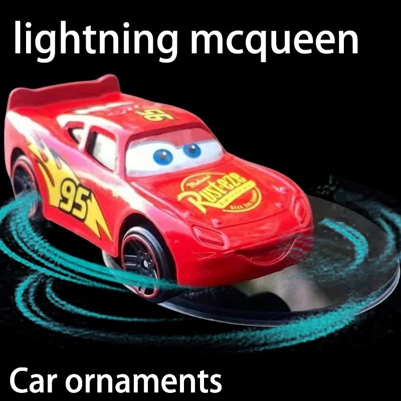 Car Dashboard Ornament — Lightning McQueen & AE86 Drift Rotating Auto Decoration for Center Console
