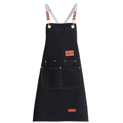 Waterproof Kitchen Apron with Pockets - Oil-Resistant Cooking & Restaurant Work Uniform for Men and Women