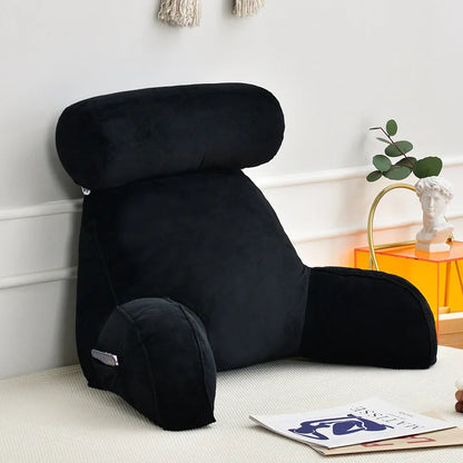 All Season Reading Pillow – Backrest Lumbar Support Cushion for Sofa, Bed & Office Chair | Comfortable Pain Relief Back Support Cushion
