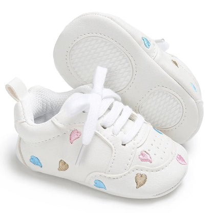 Baby Girl Soft Sole Prewalker Shoes - Cute Infant First Walker Sneakers for 0–18 Months