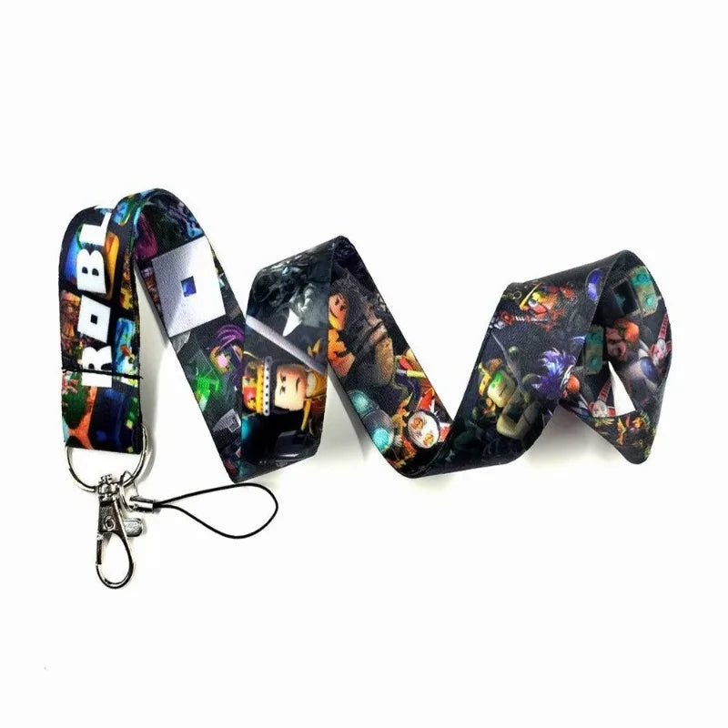 Roblox Mobile Phone Lanyard – Card Holder Key Accessory, Student Bus Card Anti-Loss Hard Shell Case, Decorative Item