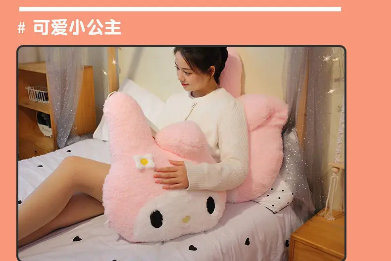 Sanrio My Melody & Kuromi Plush Dolls – Cute Soft Stuffed Animal Pillow, Cartoon Plush Toy for Girls’ Birthday & Christmas Gifts