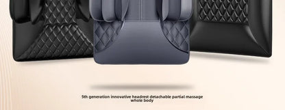 Upgraded Large Area Heated Neck Massager – Vibration Airbag Full Body Massage Mat with Lumbar Traction and Remote Control