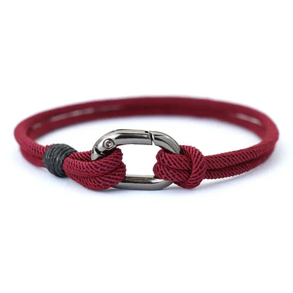Noter Thin Thread Bracelet for Men – Handmade Braided String Charm, Outdoor Survival & Nautical Knot Pulsera