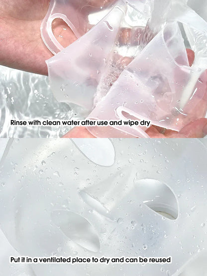 Silicone Mask Cover - 3D Hanging Ear Type, Anti-Slip & Anti-Fall, Fixed Mask Auxiliary Device, Fresh-Keeping Protective Cover