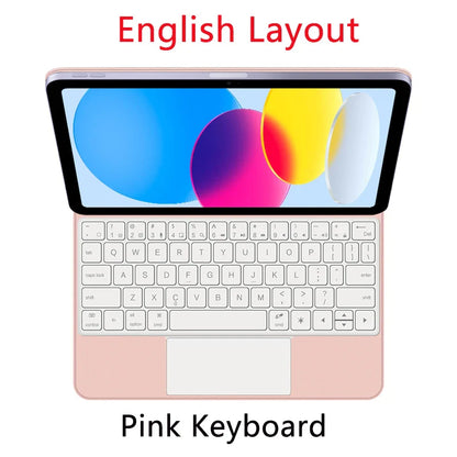 Magic Keyboard Case for iPad — Smart Magnetic Folio for iPad 11th & 10th Gen 11" (2025 A16, A3354/A3355/A3356/A2696)