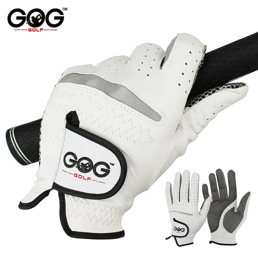 Men’s Golf Gloves – Cabretta Leather Left/Right Hand with Anti-Slip Grip, Soft & Breathable Design