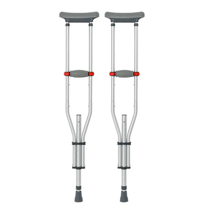 Aluminum Alloy Detachable Foldable Underarm Crutches — Armpit Walking Stick Mobility Aid for Elderly & Disabled
