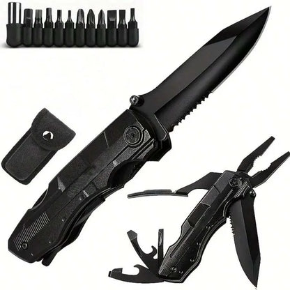 Multifunctional EDC Pliers Tool - Portable Multi-Head Folding Utility Tool for Outdoor & Home Maintenance