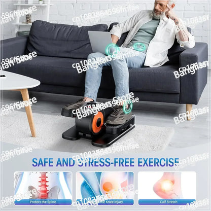 Quiet & Portable Elliptical Machine – Electric Seated Pedal Exerciser with Remote Control, 12 Adjustable Speeds