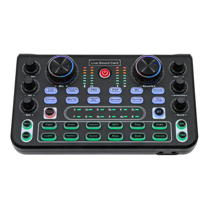 X60 Professional Sound Card Mixer - English Version Audio Interface for Karaoke, KTV Singing, Broadcasting & Studio Recording